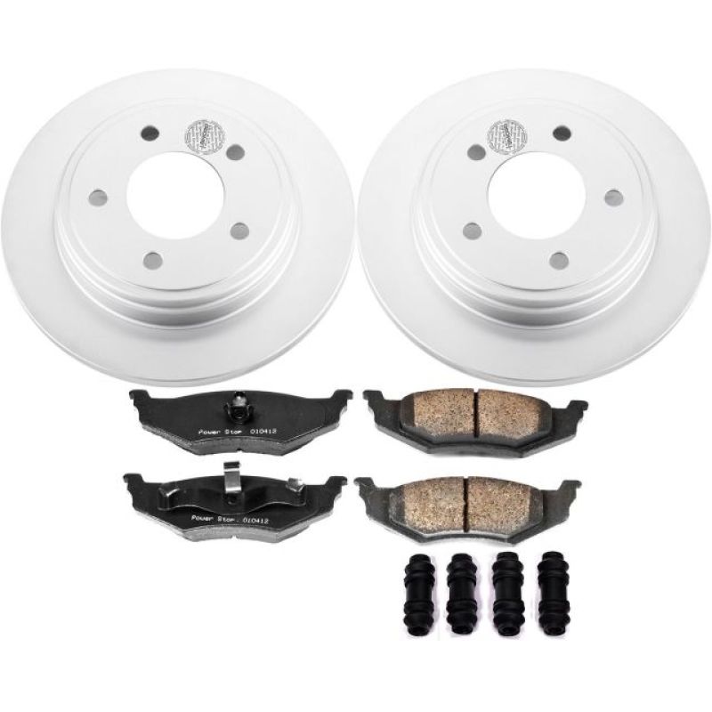 Power Stop 99-04 Chrysler 300M Rear Z17 Evolution Geomet Coated Brake Kit Brake Kits - Performance Blank PowerStop