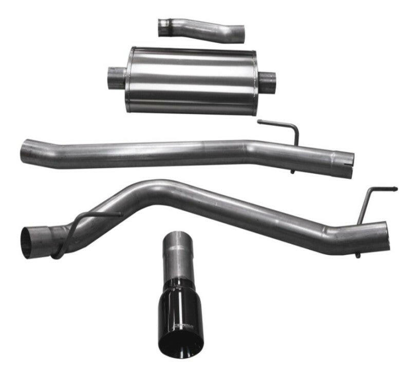Corsa 2020-2025 Jeep Gladiator JT 3.6L Single Side Exit Cat-Back Exhaust w/ Single 4in Polished Tip Catback CORSA Performance