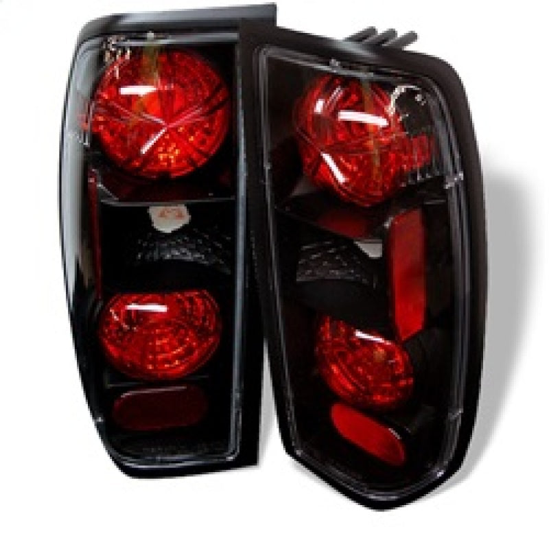 Spyder Nissan Frontier 98-00 Euro Style Tail Lights Black ALT-YD-NF98-BK Tail Lights SPYDER