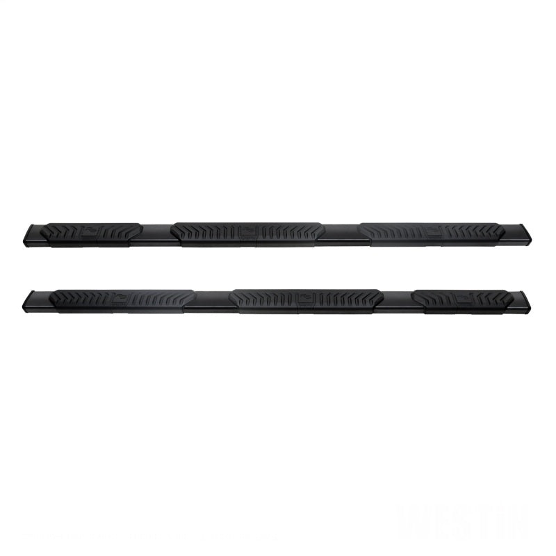 Westin 2019 Chevrolet Silverado/Sierra 1500 Crew Cab (5.5ft) R5 Modular Nerf Step Bars - Black Nerf Bars Westin