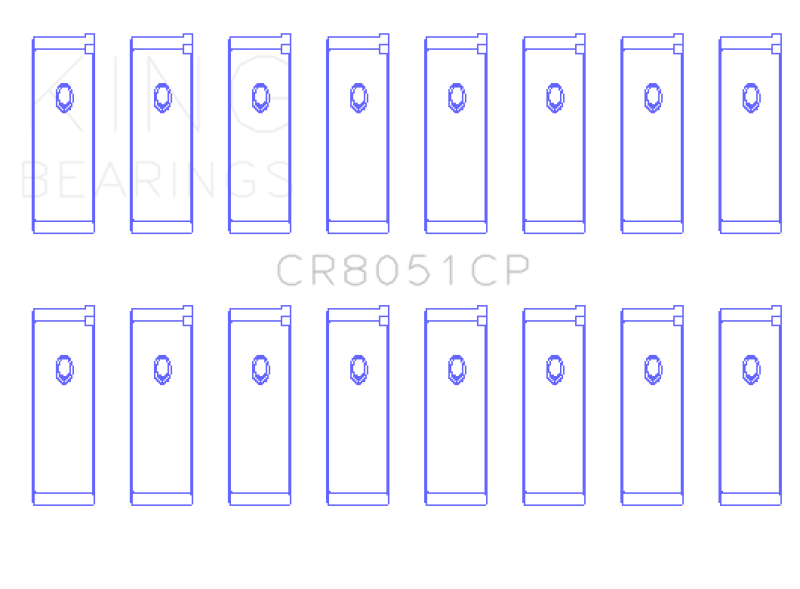King Engine Bearings Nissan VK56DE / VK56VDS / VK45DE / VK50VE (Size STD) Rod Bearing Set Bearings King Engine Bearings