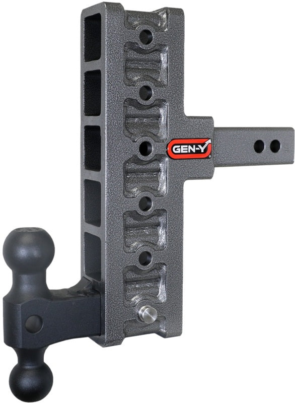 Gen-Y Mega Duty 2in Shank 7.5in Offset Drop 2K TW 16K Hitch w/GH-051 Dual-Ball Hitch Receivers GEN-Y Hitch