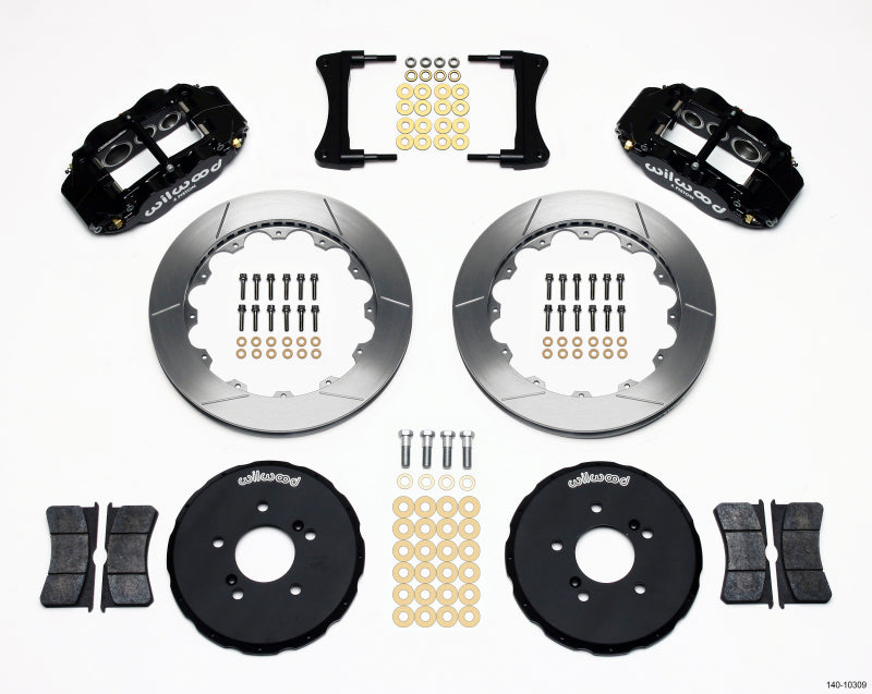 Wilwood Narrow Superlite 6R Front Hat Kit 12.88in Honda S2000 Big Brake Kits Wilwood
