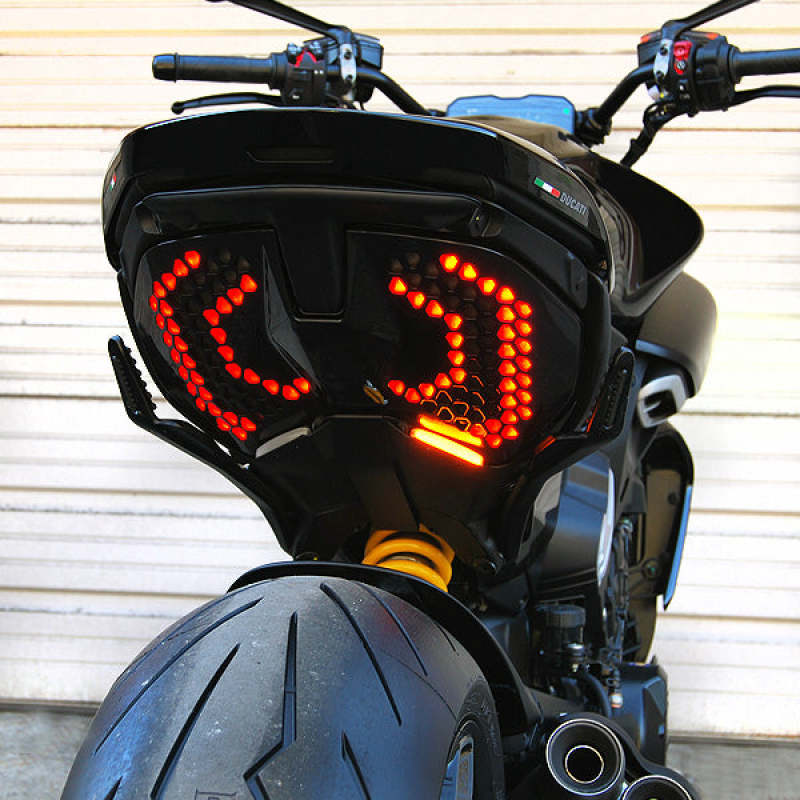 New Rage Cycles 23+ Ducati Diavel V4 Rear Turn Signals Lights Corner New Rage Cycles