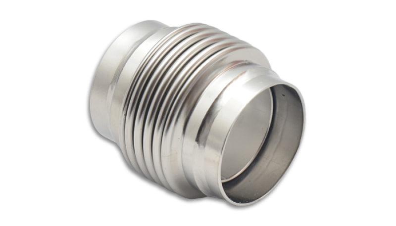 Vibrant SS Bellow Assembly w/ Solid Liner 3.5in ID x 4in overall L Electro Polished Flanges Vibrant