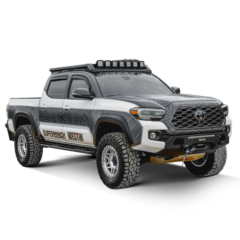 Westin 05-23 Toyota Tacoma Rock Slider - Textured Black Body Armor & Rock Rails Westin