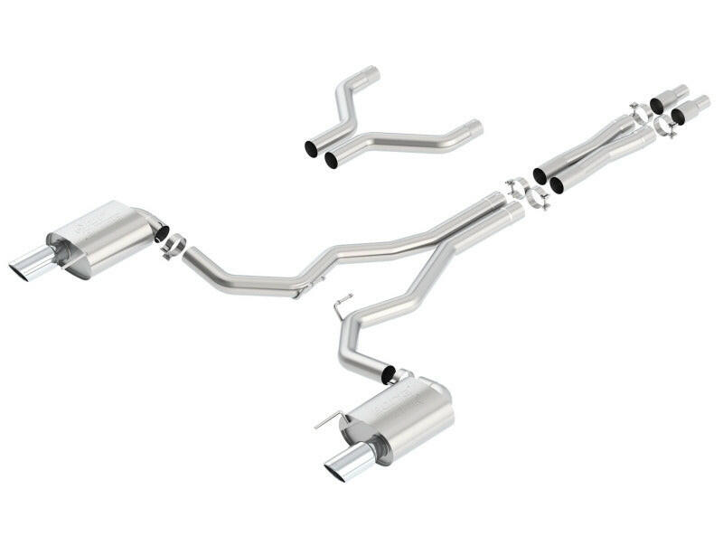 Borla Atak Cat-Back 15-17 Ford Mustang GT 5.0L V8 MT/AT 3in pipe 4in tip Catback Borla