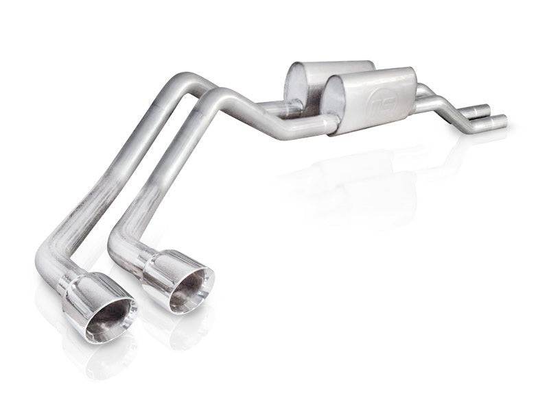 Stainless Works 2004-08 F150 5.4L Exhaust 2-1/2in Chambered Mufflers Behind Passenger Tire Exit Catback Stainless Works