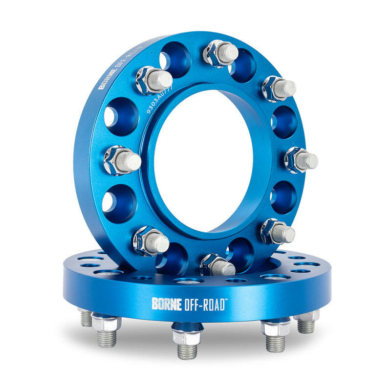 Borne Off-Road Wheel Spacers 8x165.1 116.7 32 M14 Blue Wheel Spacers & Adapters Borne Off-Road