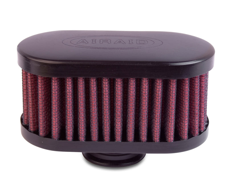 Airaid Rubber Top 1in ID - Push On 4in x 2in Oval OD 2in Tall Breather Filter Engine Breather Filters Airaid