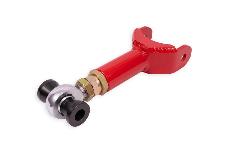 BMR 11-14 Ford Mustang S197 Upper Control Arm DOM On-Car Adj. Rod End - Red Control Arms BMR Suspension