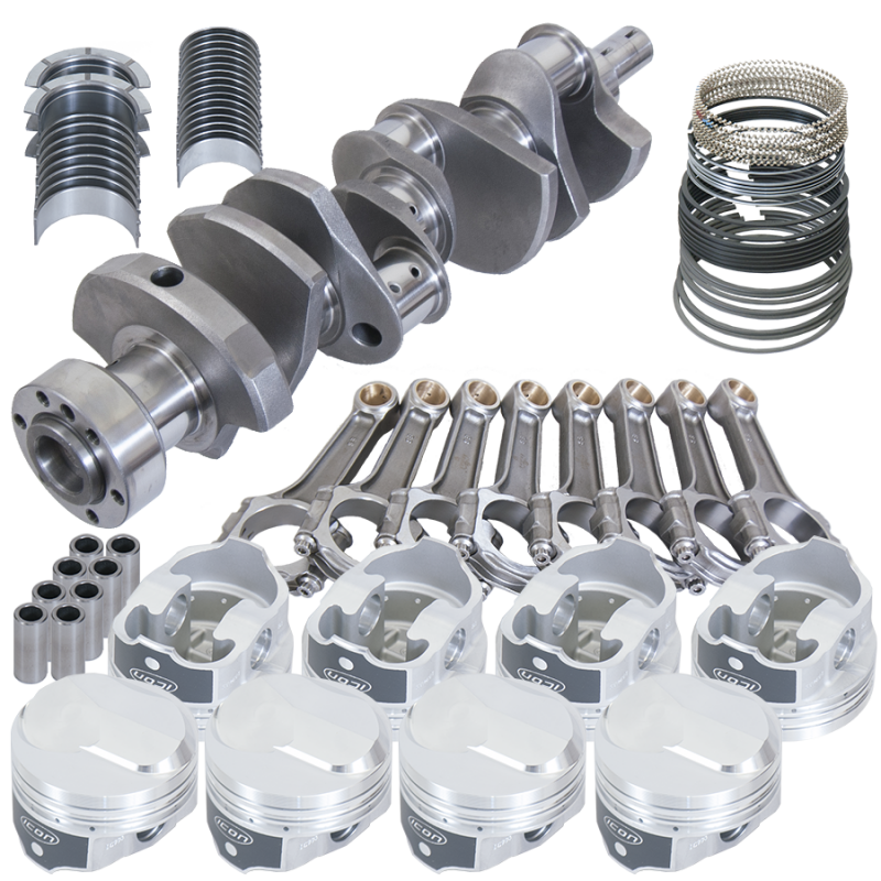 Eagle Chevy 454 1Pc 4.000in Crank 6.135in I-Beam Rods 38cc Dome 4.350in Pistons Rotating Assembly Rotating Assemblies Eagle