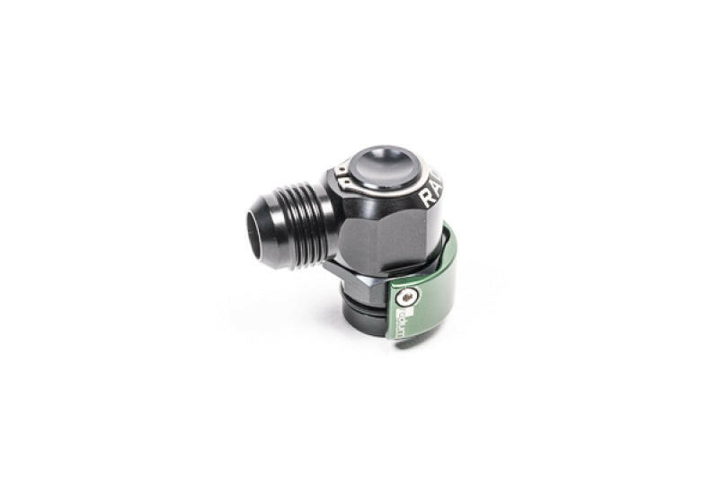 Radium V2 Quick Connect 19mm Male to 10AN Male 90 Degree Fittings Radium Engineering