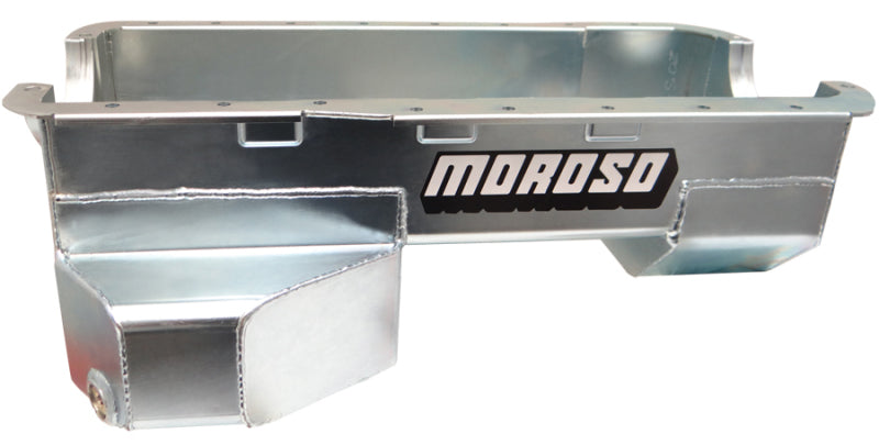 Moroso Ford 289-302 (w/Rear Sump) Road Race Baffled Wet Sump 7qt 7.5in Steel Oil Pan Oil Pans Moroso