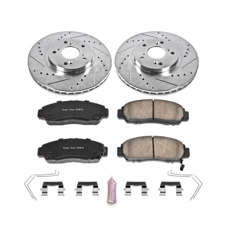 Power Stop 11-14 Acura TSX Front Z23 Evolution Sport Brake Kit Brake Kits - Performance D&S PowerStop