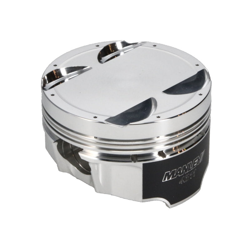 Manley Mitsubishi 4B11 86.5mm Bore 10.0:1 CR -3.5cc Dish Turbo Tuff Piston Set w/ Rings Piston Sets - Forged - 4cyl Manley Performance