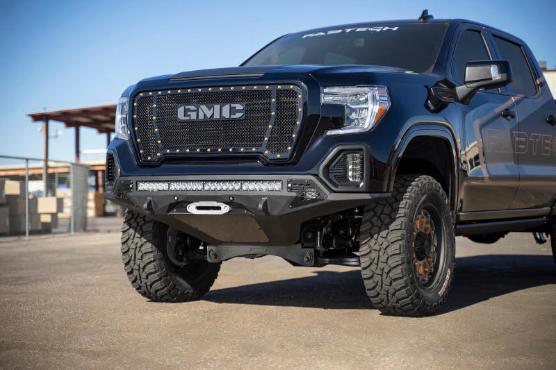 Addictive Desert Designs 2019 GMC Sierra 1500 SF Front Bumper w/ Winch Mount&Sensor Cutout Bumpers - Steel Addictive Desert Designs