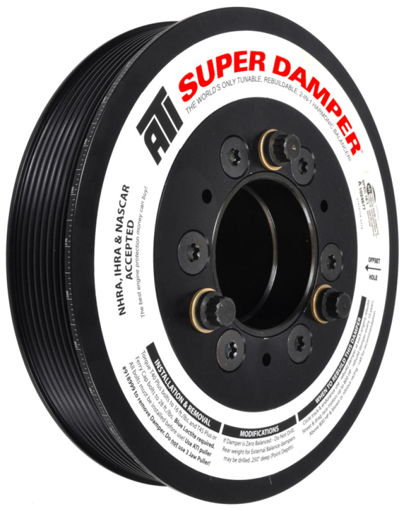 ATI Damper - 7.48in - Alum - 8 Grv - Dodge - 2009+ - 5.7L / 6.4L Hemi Truck - 3 Ring Crankshaft Dampers ATI