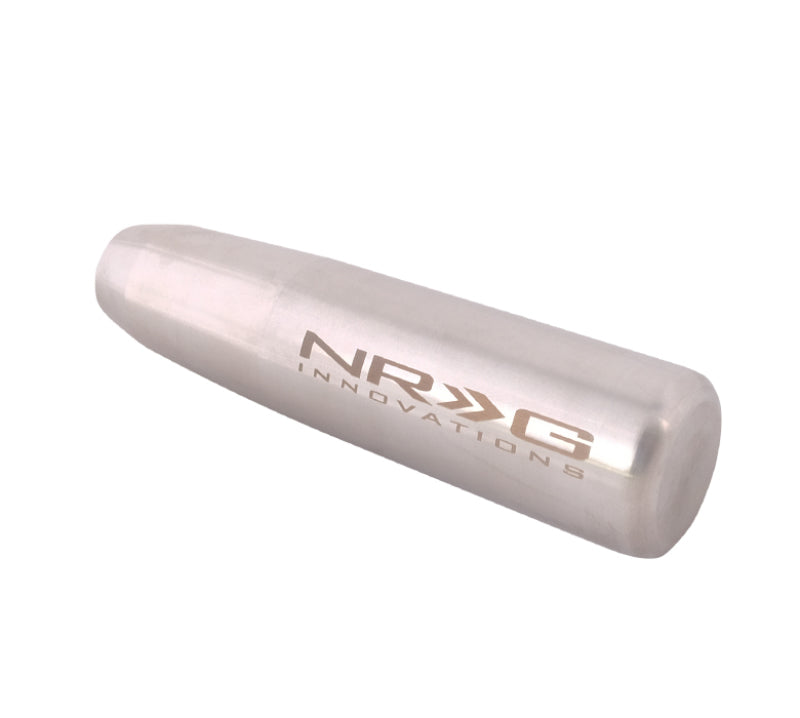 NRG Universal Short Shifter Knob - 5in. Length / Heavy Weight 1.27Lbs. - Silver Shift Knobs NRG