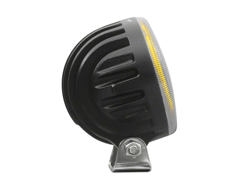 Raxiom Axial 3-In 4-LED Yellow Beam Round Light Flood Beam Universal (Some Adaptation Required) Light Bars & Cubes Raxiom