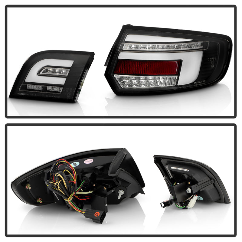 Spyder 09-13 Audi A3 Full LED Tail Lights - Black (ALT-YD-AA309-LED-BK) Tail Lights SPYDER