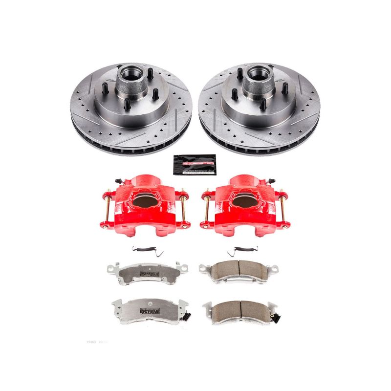 Power Stop 93-96 Cadillac Fleetwood Front Z26 Street Kit w/Cals Brake Kits - Performance D&S PowerStop