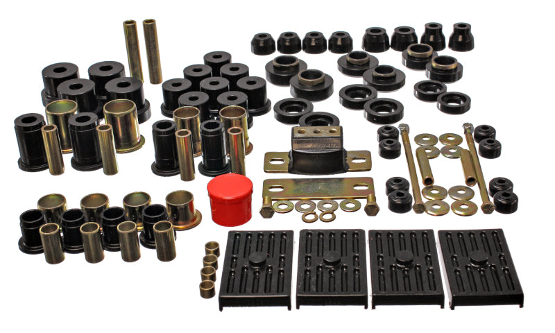Energy Suspension 67-79 GM Camaro/Firebird w/ Multi Leaf Springs Black Hyper-Flex Master Bushing Set Bushings - Full Vehicle Kits Energy Suspension