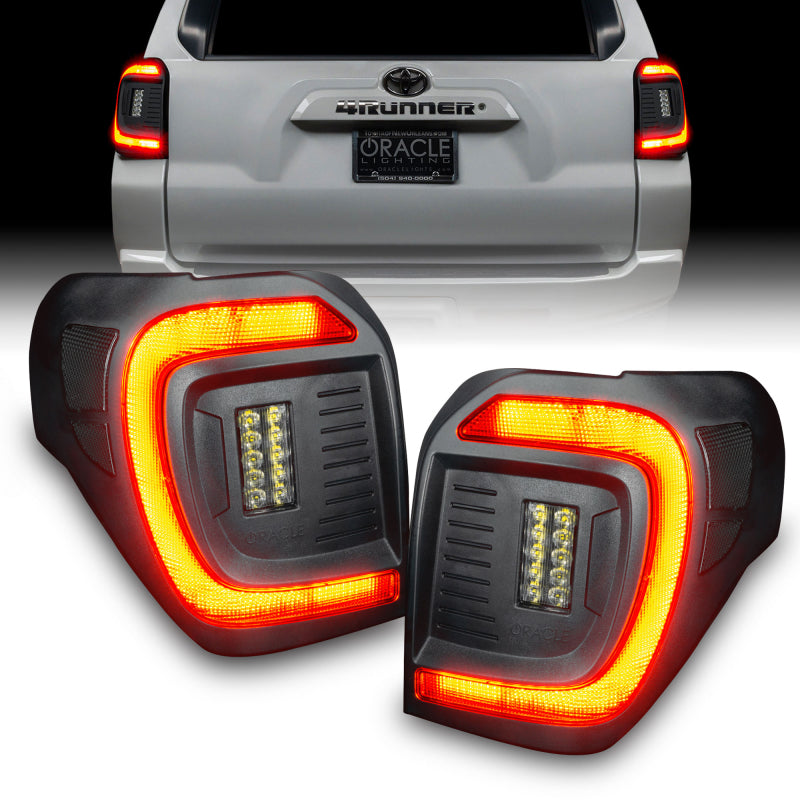 Oracle 14-23 Toyota 4Runner Black Series Lensless Flush Style LED Tail Lights - Tinted Tail Lights ORACLE Lighting