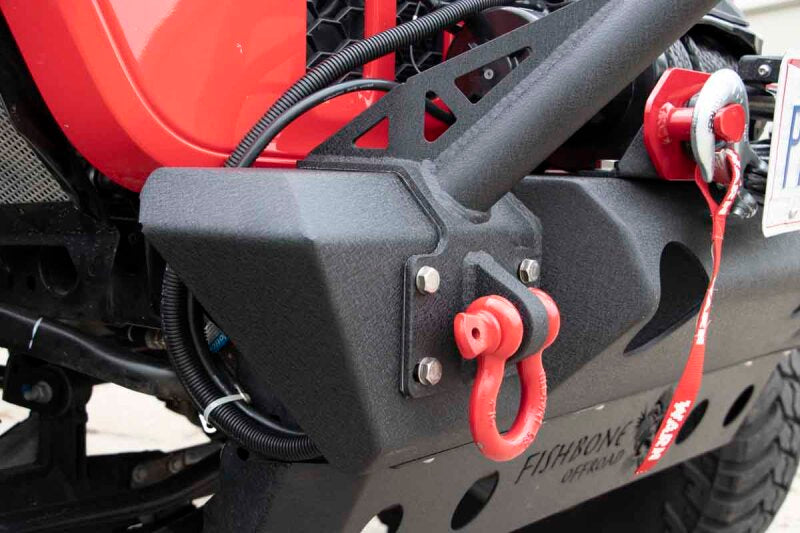 Fishbone Offroad 2018+ Jeep JL/Gladiator Wrangler JL/Gladiator Front Winch Bumper - Black Powdercoat Bumpers - Steel Fishbone Offroad