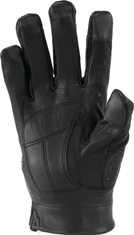 Kuryakyn Leather By River Road Tucson Leather Perforated Gloves Black Womens - Small Gloves Kuryakyn