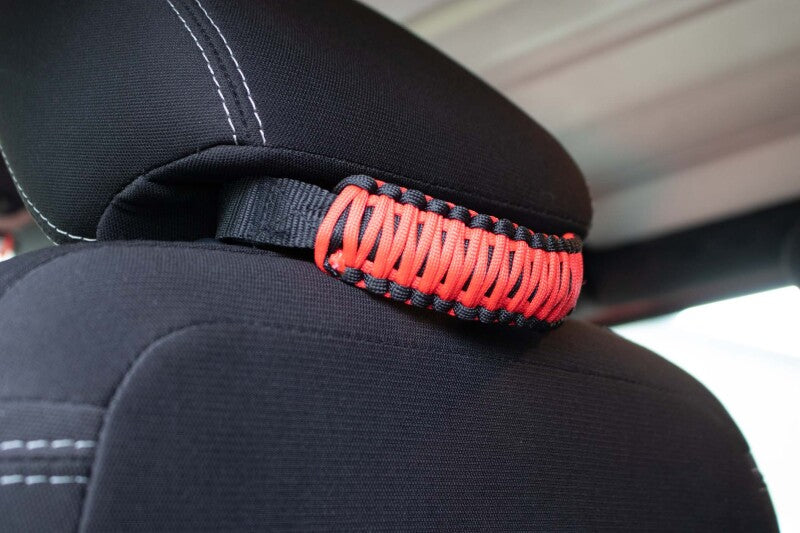 Fishbone Offroad Head Rest Paracord Grab Handles Red Dash & Interior Trim Fishbone Offroad
