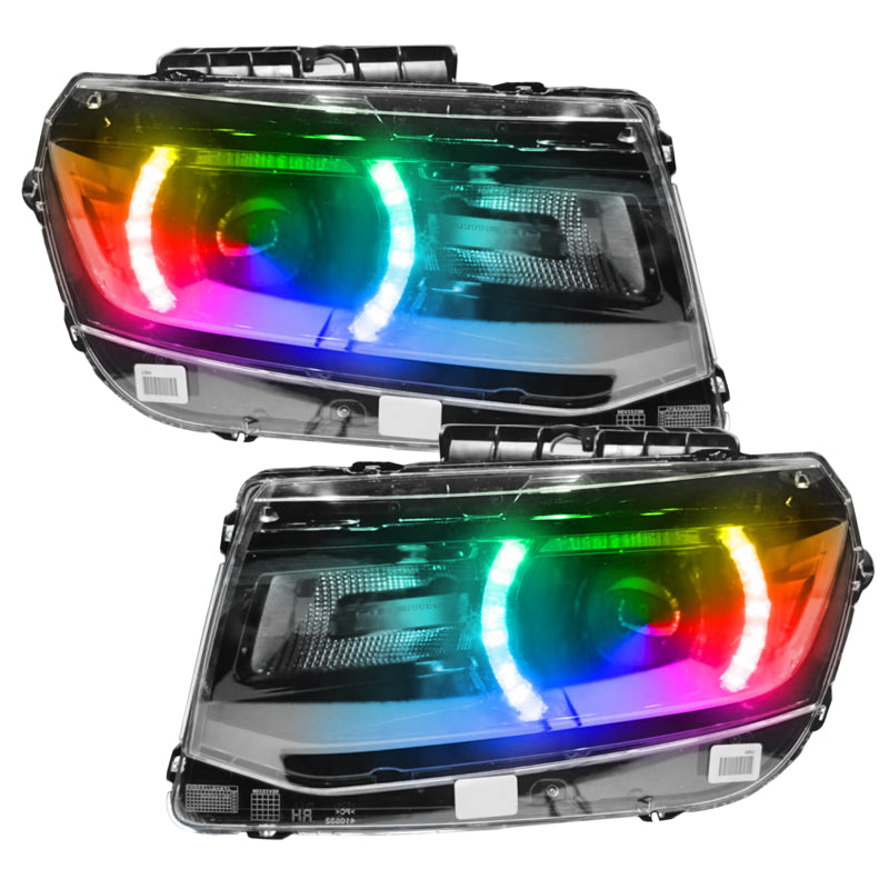 Oracle 14-15 Chevy Camaro RS Headlight DRL Upgrade Kit - ColorSHIFT w/ Simple Controller Headlights ORACLE Lighting