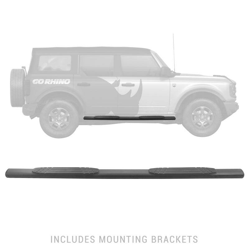 Go Rhino 18-20 Jeep Wrangler JLU 1000 Series Side Steps - Tex Blk Side Steps Go Rhino