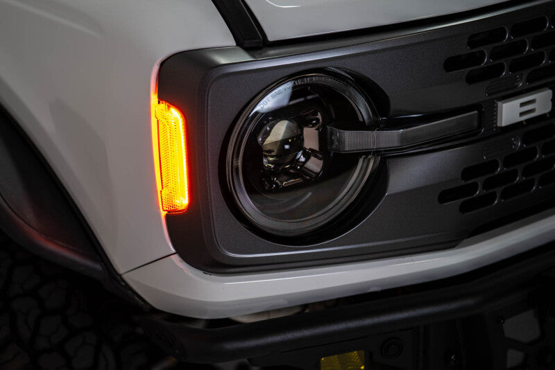 DV8 Offroad 2021-2025 Ford Bronco Black Headlights Headlights DV8 Offroad