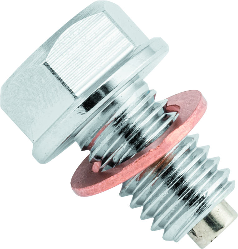 BikeMaster Magnetic Oil Drain Plug 10mm - Stainless Drain Plugs BikeMaster