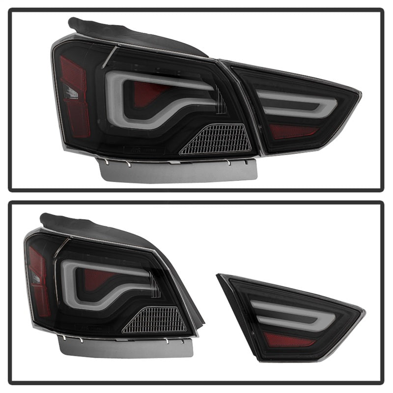 xTune 14-18 Chevy Impala (Excl 14-16 Limited) LED Tail Lights - Black Smoke (ALT-JH-CIM14-LBLED-BSM) Tail Lights SPYDER