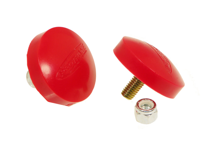 Prothane Universal Bump Stop 11/16X2 Button - Red Bump Stops Prothane