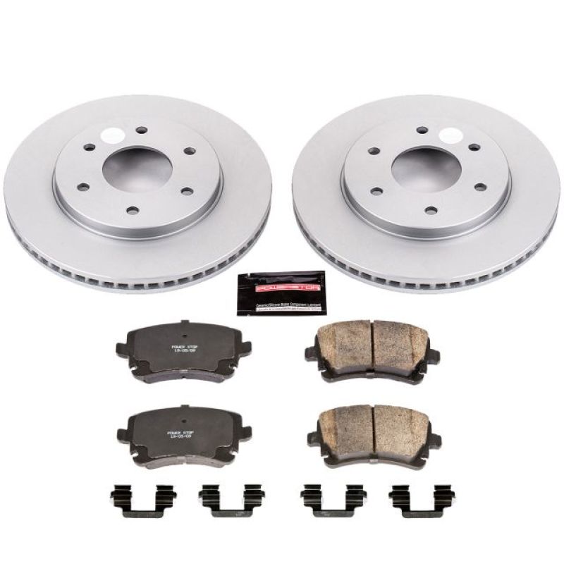 Power Stop 04-05 Infiniti QX56 Front Z17 Evolution Geomet Coated Brake Kit Brake Kits - Performance Blank PowerStop