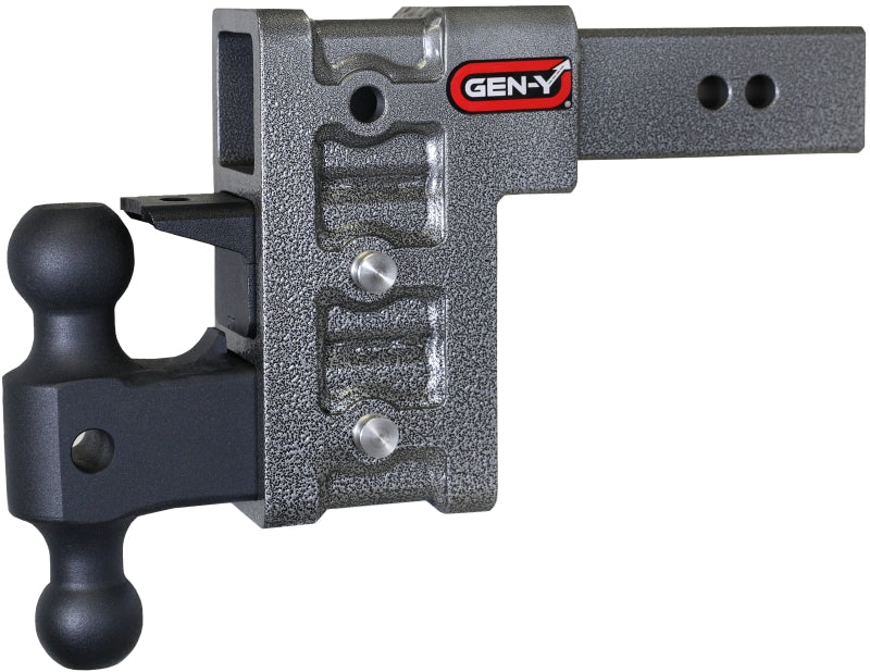 Gen-Y Mega Duty 2.5in Shank 6in Drop 3K TW 21K Hitch w/GH-061 Dual-Ball/GH-062 Pintle Lock Hitch Receivers GEN-Y Hitch