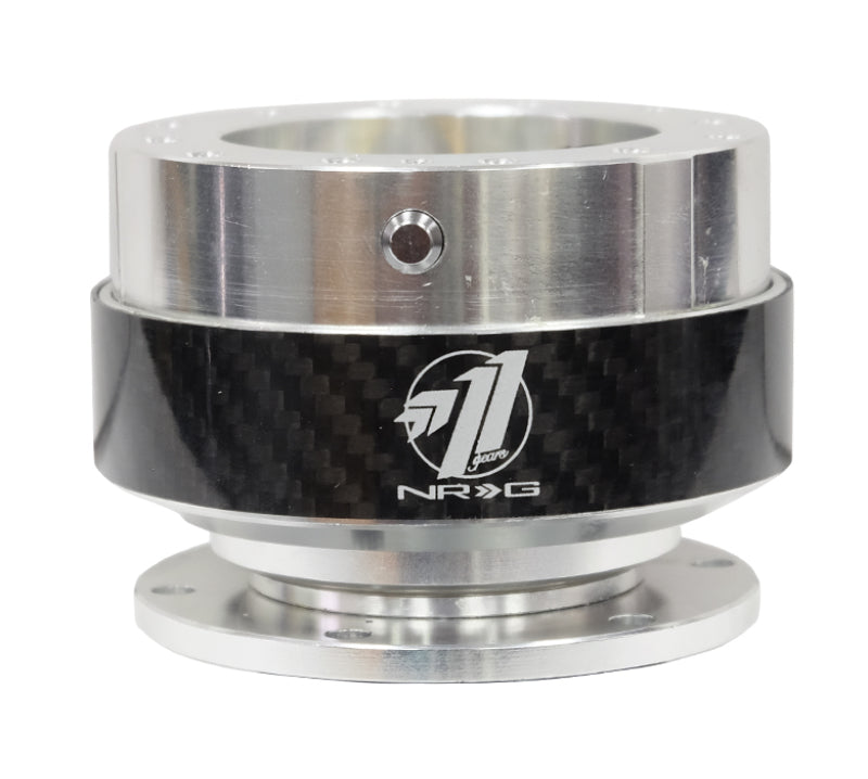 NRG Quick Release Gen 1.5 - Black Body / Carbon Fiber Ring Quick Release Adapters NRG