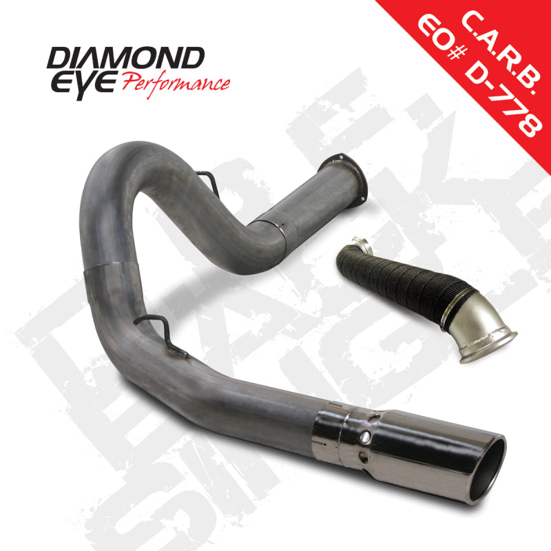 Diamond Eye KIT 5in DPF-BACK Single w/ TDP SS 07.5-10 Chevy/GMC 6.6L Duramax 2500/3500 DPF Back Diamond Eye Performance