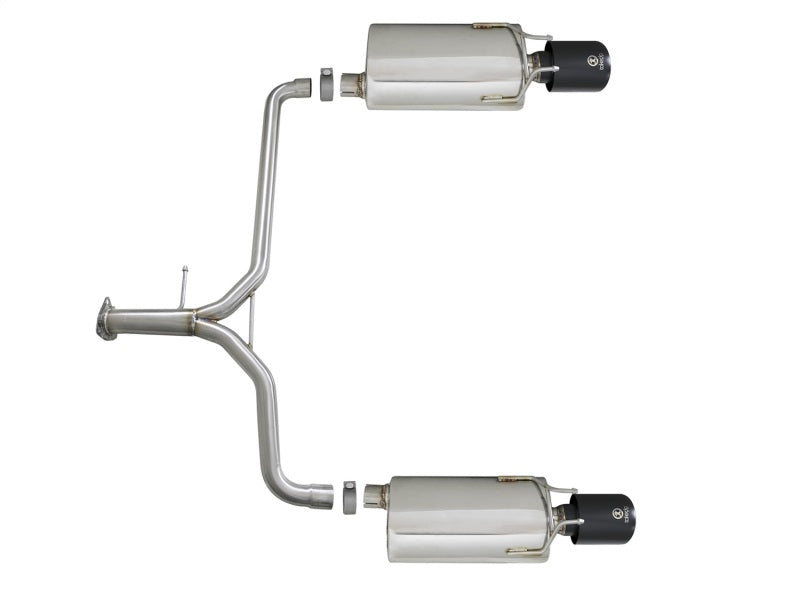aFe Takeda 2.25-1.75in 304 SS Axle-Back Exhaust w/ Black Tips 13-17 Honda Accord Sport Sedan I4-2.4L Axle Back aFe