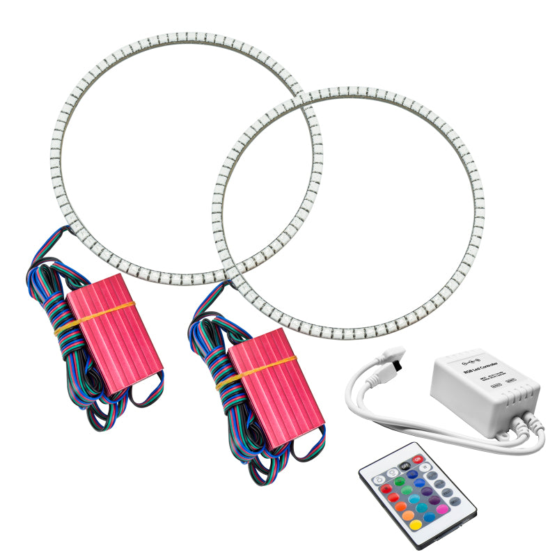 Oracle Jeep Wrangler JL/JT LED Surface Mount Headlight Halo Kit - w/ Simple Controller Fog Lights ORACLE Lighting