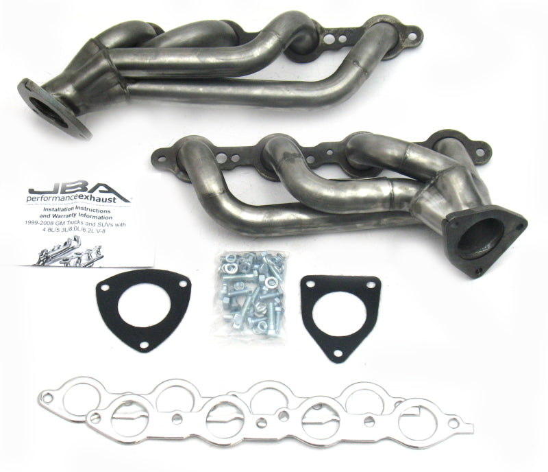 JBA 03-06 GM Truck 6.0L LS w/o EGR 1-5/8in Primary Raw 409SS Cat4Ward Header Headers & Manifolds JBA
