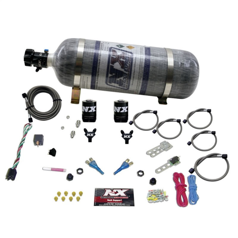 Nitrous Express GM EFI Dual Nozzle Nitrous Kit (100-300HP) w/Composite Bottle Nitrous Systems Nitrous Express