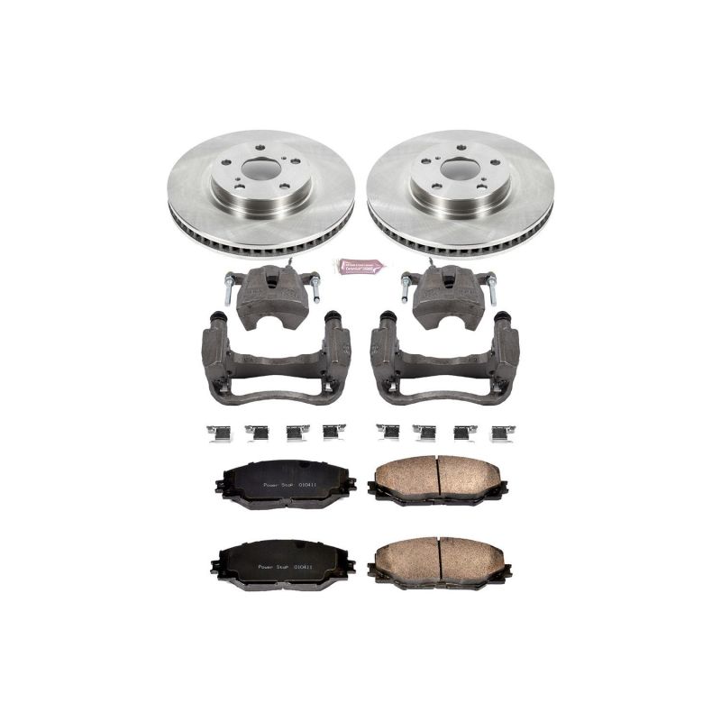 Power Stop 09-10 Pontiac Vibe Front Autospecialty Brake Kit w/Calipers Brake Kits - OE PowerStop