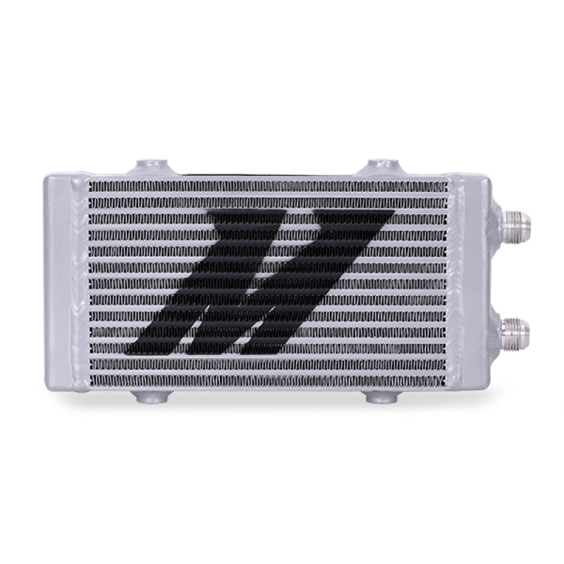 Mishimoto Universal Small Bar and Plate Dual Pass Silver Oil Cooler Oil Coolers Mishimoto