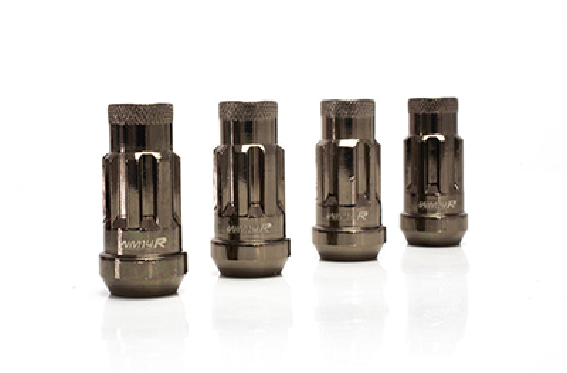 Wheel Mate WM14R 14x1.50 Wheel Locks Titanium Chrome 4 PCS Lug Nuts Wheel Mate