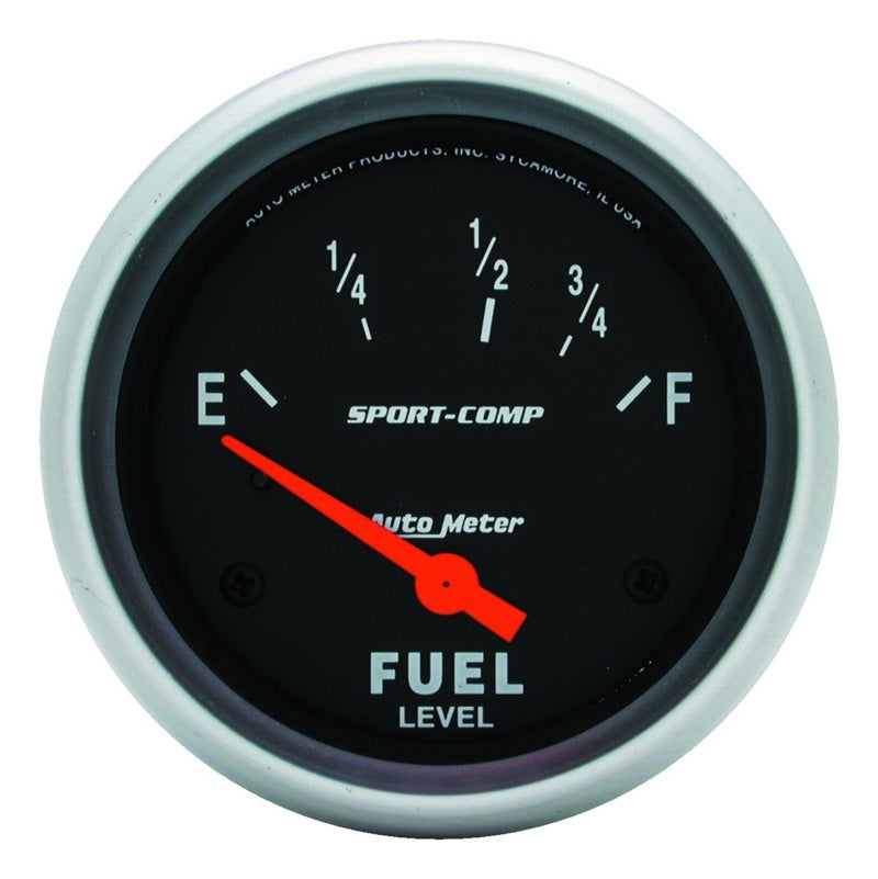 Autometer Sport-Comp 2 5/8in 24ohm-33ohm Fuel Level Gauge Gauges AutoMeter
