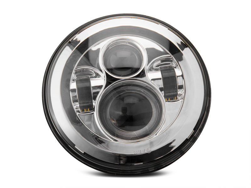 Raxiom 97-18 Jeep Wrangler TJ/JK Axial Series LED Daymaker Headlights- Chrome Housing (Clear Lens) Headlights Raxiom